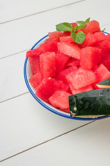 Image showing Fresh watermelon slices