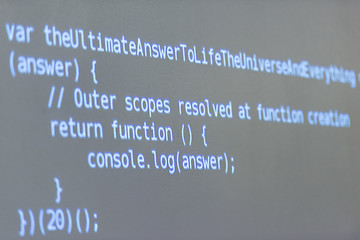 Image showing program code