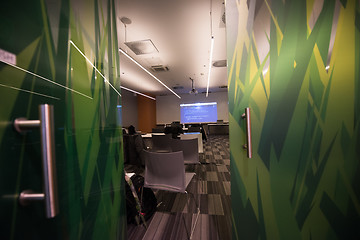 Image showing empty it classroom