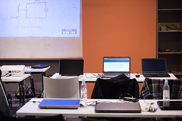 Image showing empty it classroom