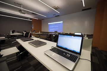 Image showing empty it classroom