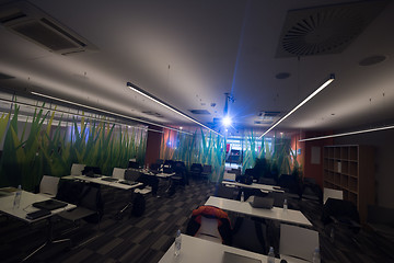 Image showing empty it classroom