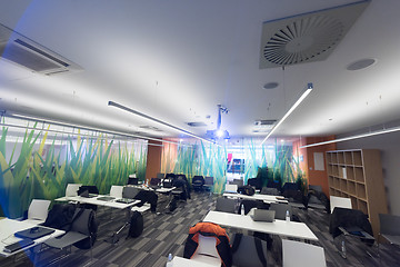 Image showing empty it classroom