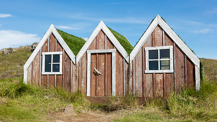 Image showing Small toy elf house in Iceland