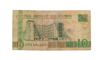 Image showing 5 Gambian dalasi bank note