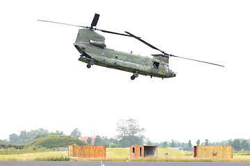 Image showing LEEUWARDEN, NETHERLANDS - JUNI 11 2016: Chinook CH-47 military h