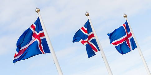 Image showing Iceland flag - flag of Iceland