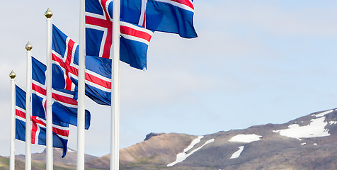 Image showing Iceland flag - flag of Iceland