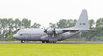 Image showing LEEUWARDEN, THE NETHERLANDS - JUNE 10, 2016: Dutch Air Force Loc