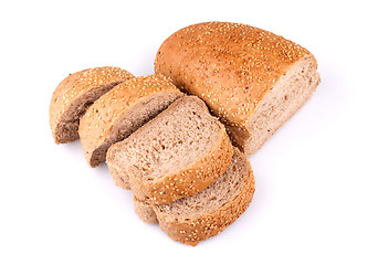 Image showing Bread with sesame seeds