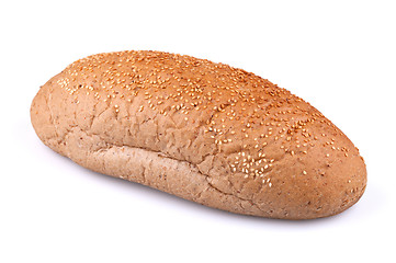 Image showing Loaf of bread with sesame seeds