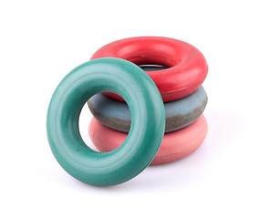 Image showing Rubber hand rings trainers