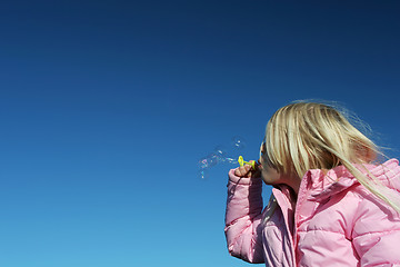 Image showing bubble blowing