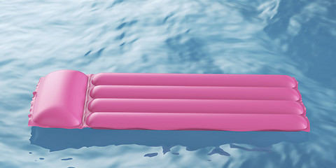 Image showing Pink pool raft