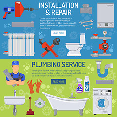 Image showing Plumbing Service Banners