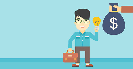 Image showing Successful business idea vector illustration.