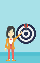 Image showing Achievement of business goal vector illustration.