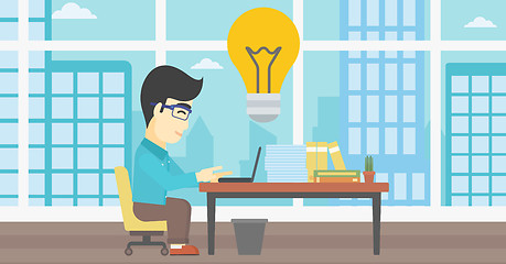 Image showing Successful business idea vector illustration.