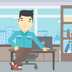 Image showing Businessman standing in the office.