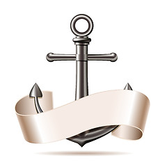 Image showing Anchor emblem, vector