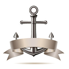 Image showing Anchor emblem, vector