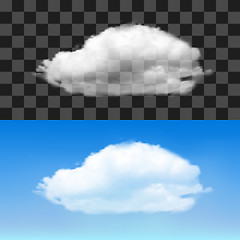 Image showing Realistic vector cloud