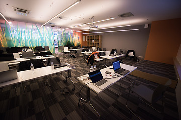 Image showing empty it classroom