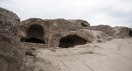 Image showing Uplistsikhe ancient rock-hewn town