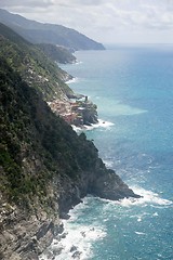 Image showing Sea view of romantic Vernazza