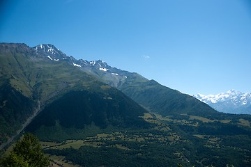 Image showing Hiking in mountain