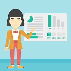 Image showing Businesswoman making business presentation.