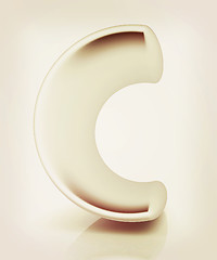 Image showing 3D metall letter \