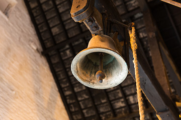 Image showing close up of old bell