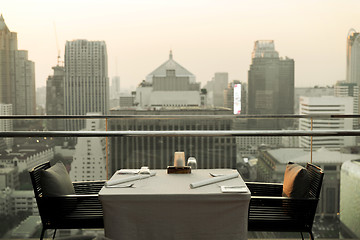 Image showing restaurant lounge at hotel in bangkok city