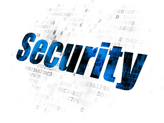 Image showing Safety concept: Security on Digital background