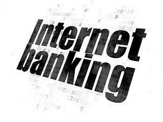 Image showing Banking concept: Internet Banking on Digital background
