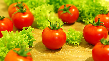 Image showing Fresh salad with tomatoes