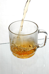 Image showing Transparent cup of tea