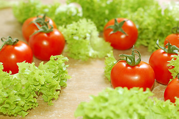 Image showing Fresh salad with tomatoes