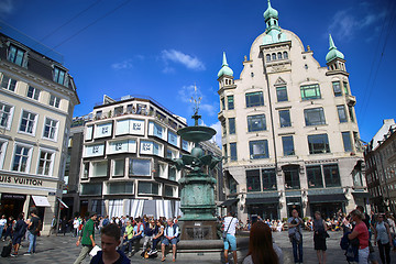 Image showing Amagertorv square in Copenhagen, Denmark