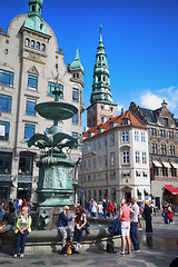 Image showing Amagertorv square in Copenhagen, Denmark