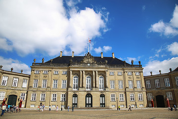 Image showing Amalienborg Square in Copenhagen, Denmark