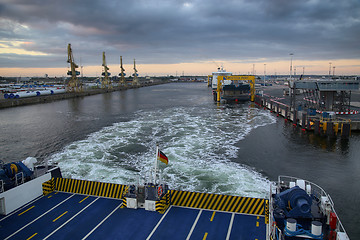 Image showing ROSTOCK, GERMANY - AUGUST 14, 2016: Shipping line rostock-gedser