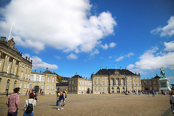 Image showing Amalienborg Square in Copenhagen, Denmark