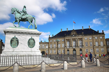 Image showing Amalienborg Square in Copenhagen, Denmark