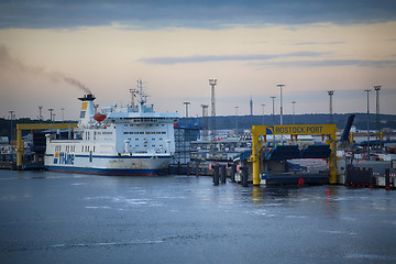 Image showing ROSTOCK, GERMANY - AUGUST 14, 2016: Shipping line rostock-gedser