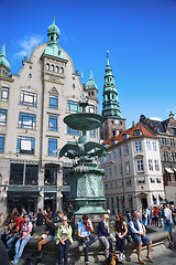 Image showing Amagertorv square in Copenhagen, Denmark