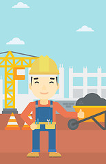 Image showing Builder showing thumbs up.