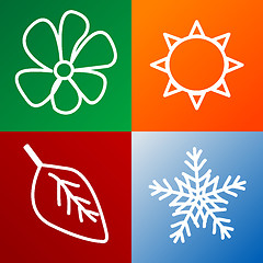 Image showing four seasons background