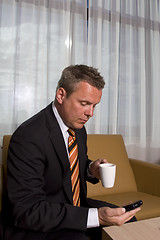 Image showing occupied businessman